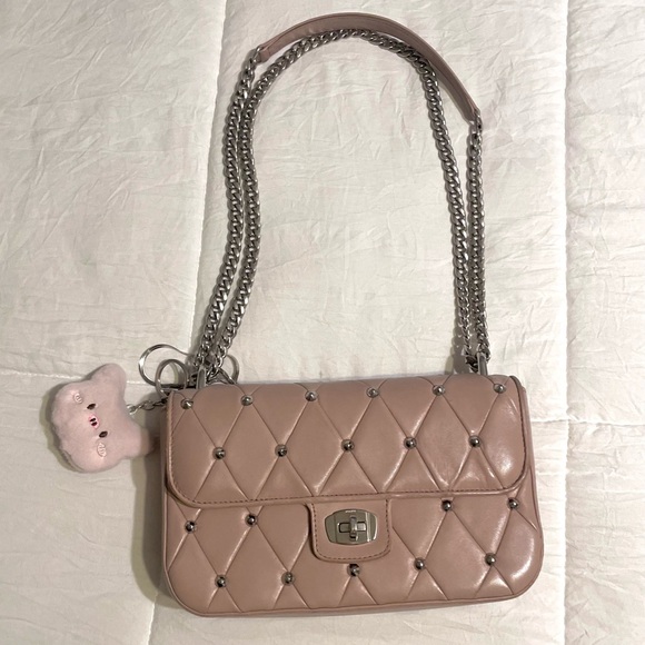 Miu Miu Calf-Skin Studded Chain Bag - Picture 4 of 5